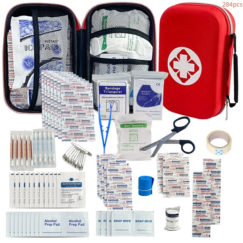 Portable Emergency First Aid Kit – Medical Bag for Home, Travel, Camping & Survival